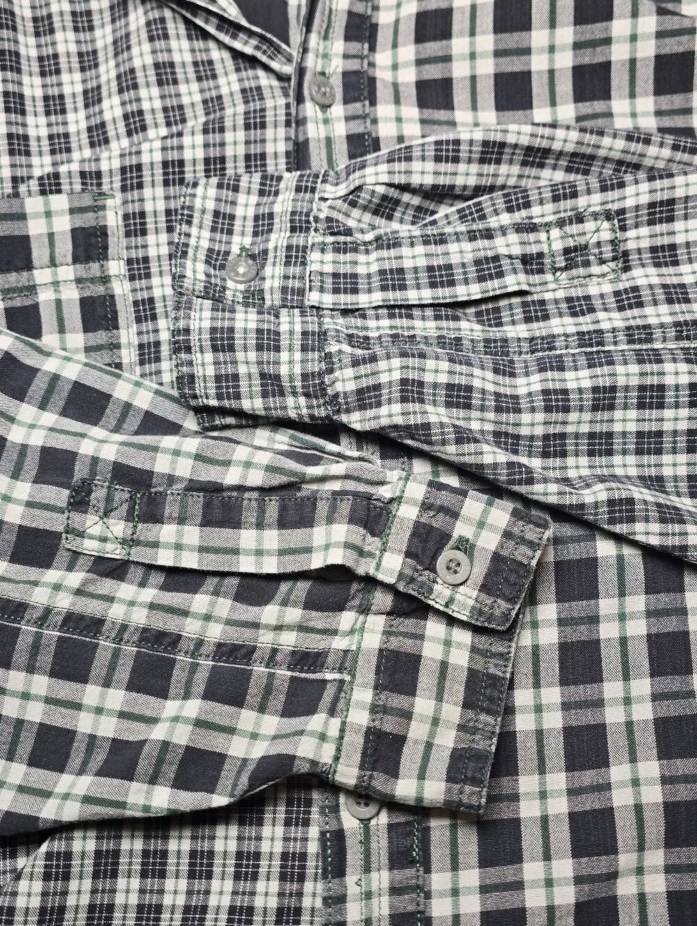 Levi's Patchwork Plaid Shirt Mens Large L Flannel Button Up Long Sleeve Vintage